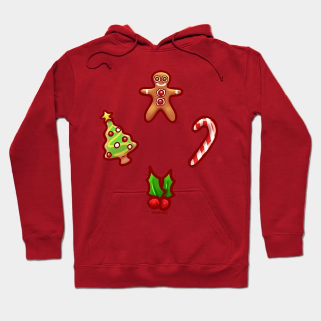 Christmas Treats Hoodie by Jan Grackle